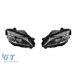 Kit de tuning faruri LED New Design potrivit pentru Mercedes C-Class W205, S205 2014-2018 cu bază cromată, stânga și dreapta Performance AutoTuning