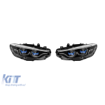 Set de faruri LED High Version potrivit pentru BMW Seria 4 F32, F33, F36 2017-2019 pentru modelele cu faruri LED din fabrică Performance AutoTuning