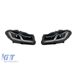 Set de faruri LED potrivit pentru BMW Seria 5 F10, F11 2014-2017 pentru modelele cu faruri xenon din fabrică, stânga și dreapta Performance AutoTuning