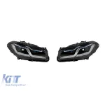 Set de faruri LED potrivit pentru BMW Seria 5 F10, F11 2014-2017 pentru modelele cu faruri xenon din fabrică, stânga și dreapta Performance AutoTuning