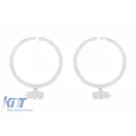 Set de ghiduri de lumină potrivit pentru inel mare pe BMW Seria 5 E60 sedan, E61 touring 2007-2010 pentru modelul cu faruri xenon, stânga și dreapta Performance AutoTuning