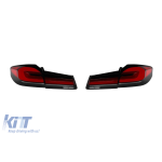 Lumini spate LED de tuning tip LCI potrivite pentru BMW Seria 5 G30 2017-2020, Stânga și Dreapta Performance AutoTuning
