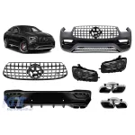 Pachetul GLE63 A Design potrivit pentru Mercedes GLE Coupe C167 după 2019 pentru modelul echipat cu bara spate A Design line Performance AutoTuning