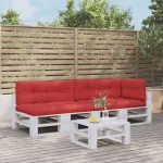 Perne de paleți, 5 buc., roșu, material textil GartenMobel Dekor