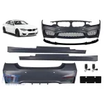 Pachet de tuning potrivit pentru BMW Seria 4 F36 (2013–2020) cu spoiler frontal CS de culoare neagră mată Performance AutoTuning