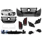 Un kit de tuning de tip Facelift Design Line 25 potrivit pentru Mercedes V-Class W447 2014-2023 cu faruri și stopuri Performance AutoTuning