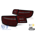 Kit de stopuri LED de tuning potrivit pentru Audi A3 8P sportback 2003-2008 bază fumurie, stânga și dreapta Performance AutoTuning