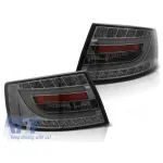 Kit de stopuri LED tuning potrivit pentru Audi A6 C6 sedan 04.2004-2008 fumurii pentru conector cu 7 pini, stânga și dreapta Performance AutoTuning