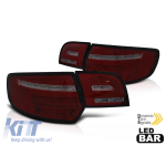 Set de stopuri LED de tuning potrivit pentru Audi A3 8P sportback 2008-2012 bază fumurie roșie, stânga și dreapta Performance AutoTuning