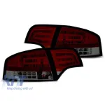 Set de stopuri LED de tuning potrivit pentru Audi A4 B7 sedan 11.2004-03.2008 roșu/fumat, stânga și dreapta Performance AutoTuning