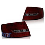 Set de stopuri LED de tuning potrivit pentru Audi A6 C6 04.2004-2008 sedan, versiune cu stopuri LED din fabrică (conector cu 7 pini), stânga și dreapta Performance AutoTuning