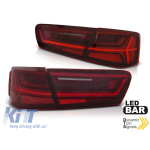Set de stopuri LED de tuning potrivit pentru Audi A6 C7 sedan 2011-2014 roșu/alb, stânga și dreapta, pentru modelul cu stopuri LED din fabrică Performance AutoTuning