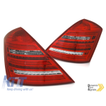 Kit de stopuri LED de tuning potrivit pentru Mercedes S-Class W221 2005-2009 tip design W222, stânga și dreapta Performance AutoTuning