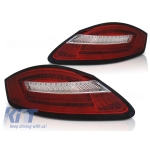 Kit de stopuri LED de tuning potrivit pentru Porsche Boxster 987/Cayman 2005-2008 roșu/alb, stânga și dreapta Performance AutoTuning