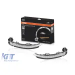 Semnale de întoarcere dinamice LED cromate Osram, potrivite pentru Audi A4 B9, A5 F5 după 2016 Performance AutoTuning