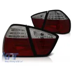 Set de stopuri LED de tuning potrivit pentru BMW Seria 3 E90 03.2005-08.2008 roșu/întunecat, stânga și dreapta Performance AutoTuning