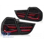 Set de stopuri LED de tuning potrivit pentru BMW Seria 3 E90 2009-2011 fumurii, stânga și dreapta Performance AutoTuning