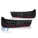 Set de stopuri LED de tuning potrivit pentru BMW Seria 3 G20 2019-2022 cu bază fumurie, semnal de întoarcere dinamic, cu funcția "Bun venit", stânga și dreapta Performance AutoTuning