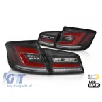 Set de stopuri LED de tuning potrivit pentru BMW Seria 5 F10 2010-2016, fumurii, stânga și dreapta Performance AutoTuning