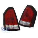 Set de stopuri LED de tuning potrivit pentru Chrysler 300C 2005-2008 roșu/alb, stânga și dreapta Performance AutoTuning
