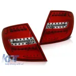 Set de stopuri LED de tuning potrivit pentru Mercedes C-Class W204 2007-2010 break, stânga și dreapta Performance AutoTuning
