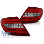 Set de stopuri LED de tuning potrivit pentru Mercedes C-Class W204 2007-2010 sedan, stânga și dreapta Performance AutoTuning