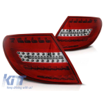 Set de stopuri LED de tuning potrivit pentru Mercedes C-Class W204 2007-2010 sedan, stânga și dreapta Performance AutoTuning