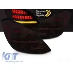 Set de stopuri LED de tuning potrivit pentru Mercedes C-Class W205 sedan 2014-2021, bază fumurie roșie, cu semnalizare dinamică, stânga și dreapta Performance AutoTuning