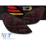 Set de stopuri LED de tuning potrivit pentru Mercedes C-Class W205 sedan 2014-2021, bază roșu-negru, cu semnalizator dinamic, stânga și dreapta Performance AutoTuning