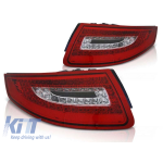 Set de stopuri LED de tuning potrivit pentru Porsche 911 997 2004-2009 roșu/alb, stânga și dreapta Performance AutoTuning