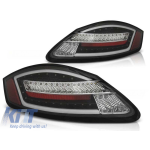 Set de stopuri LED de tuning potrivit pentru Porsche Boxster 987/Cayman 2005-2008 cu bază roșie, stânga și dreapta Performance AutoTuning
