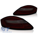 Set de stopuri LED de tuning potrivit pentru Porsche Boxster 987/Cayman 2005-2008 roșu/întunecat, stânga și dreapta Performance AutoTuning