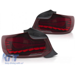 Set de stopuri LED potrivit pentru BMW Seria 2 F22 Coupé, F23 Cabriolet 2013-2021, M2 F87 2016-2021, cu bază roșie, stânga și dreapta Performance AutoTuning