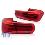 Set de stopuri LED potrivit pentru BMW Seria 3 F30 sedan 2011-2018, bază roșie, stânga și dreapta Performance AutoTuning