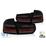 Set de stopuri LED potrivit pentru BMW Seria 3 F30 sedan 2011-2018, fumuriu negru, stânga și dreapta Performance AutoTuning