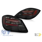 Set de stopuri LED potrivit pentru Porsche Boxer 978, Cayman 987C 2009-2012, bază neagră-roșie, stânga și dreapta Performance AutoTuning