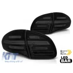 Set de stopuri LED potrivit pentru Porsche Cayenne 2010-2015, bază fumurie neagră, stânga și dreapta Performance AutoTuning