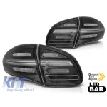 Set de stopuri LED potrivit pentru Porsche Cayenne 2010-2015, bază neagră, stânga și dreapta Performance AutoTuning