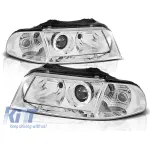 Kit de faruri tuning cu lentile potrivit pentru Audi A4 B5 01.1999-09.2000 sedan/combinate, stânga și dreapta Performance AutoTuning