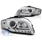 Kit de faruri tuning cu lumini LED potrivit pentru Audi A4 B7 11.2004-03.2008 sedan/combicabriolet, stânga și dreapta Performance AutoTuning