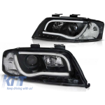 Set de faruri de tuning cu lumini DRL reale, potrivit pentru Audi A6 C5 06.2001-05.2004 sedan/combinate, stânga și dreapta Performance AutoTuning