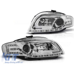 Set de faruri de tuning cu lumini LED potrivit pentru Audi A4 B7 11.2004-03.2008 sedan/combinate/cabriolet, stânga și dreapta Performance AutoTuning