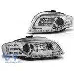 Set de faruri de tuning cu lumini LED potrivit pentru Audi A4 B7 11.2004-03.2008 sedan/combinate/cabriolet, stânga și dreapta Performance AutoTuning