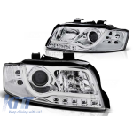Set de faruri de tuning cu lumini LED potrivite pentru Audi A4 B6 10.2000-10.2004 sedan/combinate, stânga și dreapta Performance AutoTuning