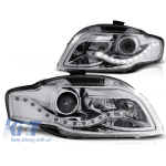 Set de faruri de tuning cu lumini LED potrivite pentru Audi A4 B7 11.2004-03.2008 sedan/combinate/cabriolet, stânga și dreapta Performance AutoTuning