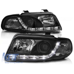 Set de faruri tuning cu lumini LED potrivit pentru Audi A4 B5 01.1999-09.2000 sedan/combinate, stânga și dreapta Performance AutoTuning