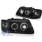Set de faruri tuning cu ochi de înger halogen, potrivit pentru Audi A3 8L 08.1996-08.2000, stânga și dreapta Performance AutoTuning