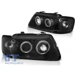 Set de faruri tuning cu ochi de înger halogen, potrivit pentru Audi A3 8L 08.1996-08.2000, stânga și dreapta Performance AutoTuning