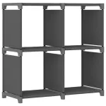 Raft expunere, 4 cuburi, gri, 69x30x72,5 cm, material textil GartenMobel Dekor