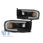 FARURI TUNING POTRIVITE PENTRU DODGE RAM 02-06 TUBE LIGHT CU NEGRU Performance AutoTuning